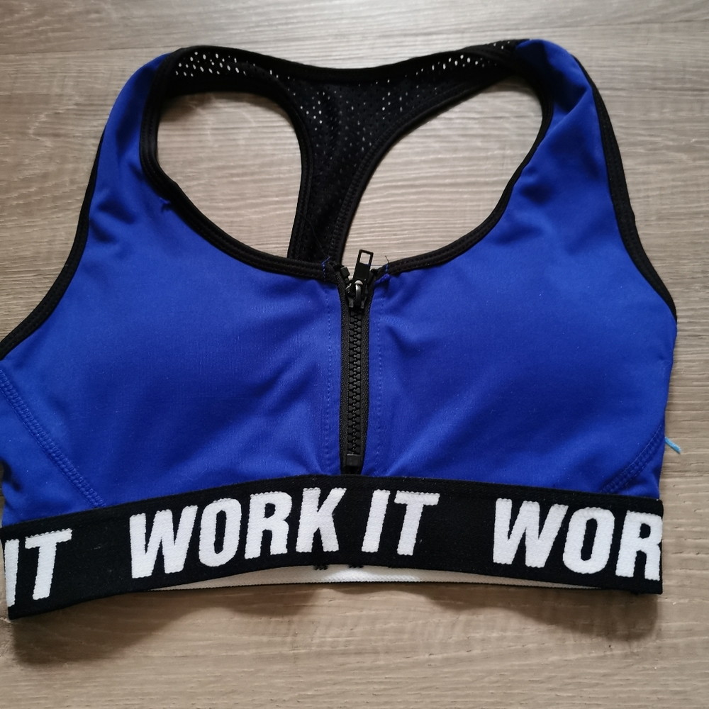 Zip Up Sports bra S